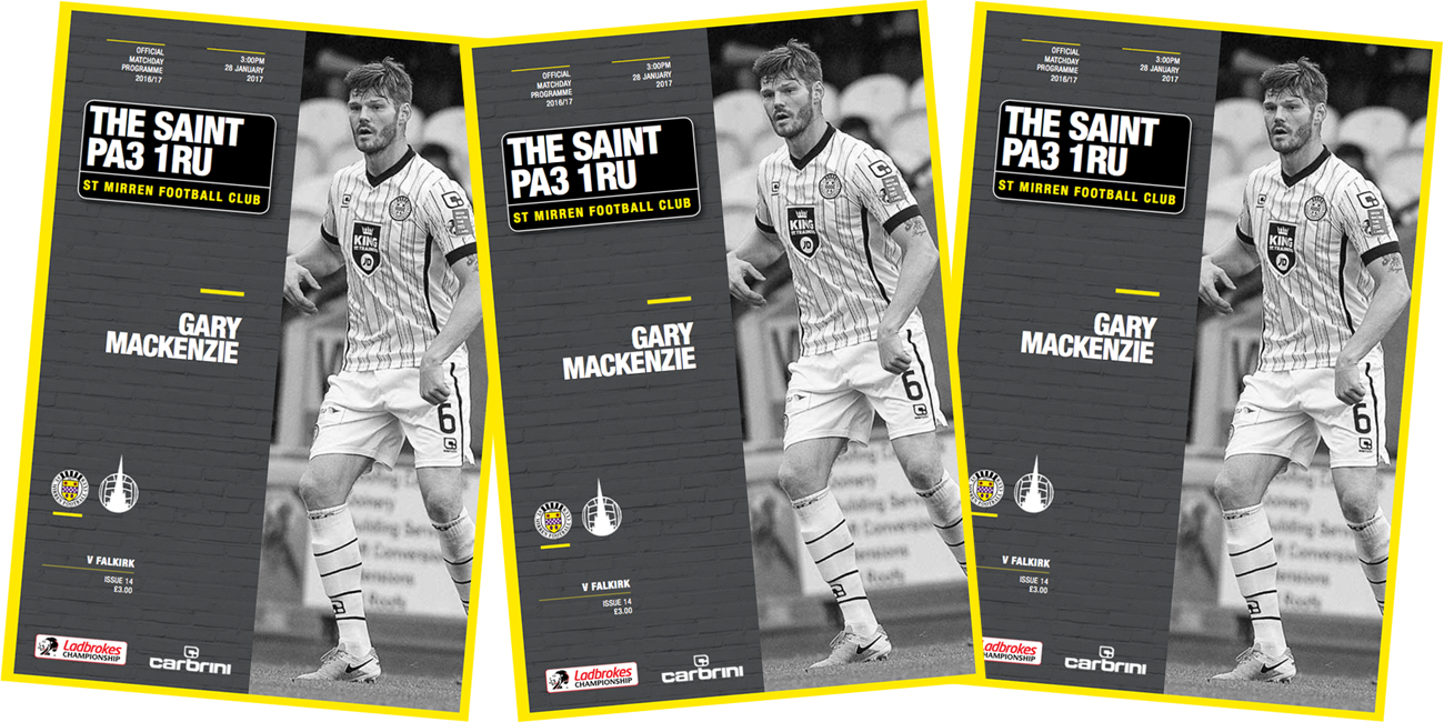 Match Day Programme: St Mirren vs Falkirk (28th Jan)