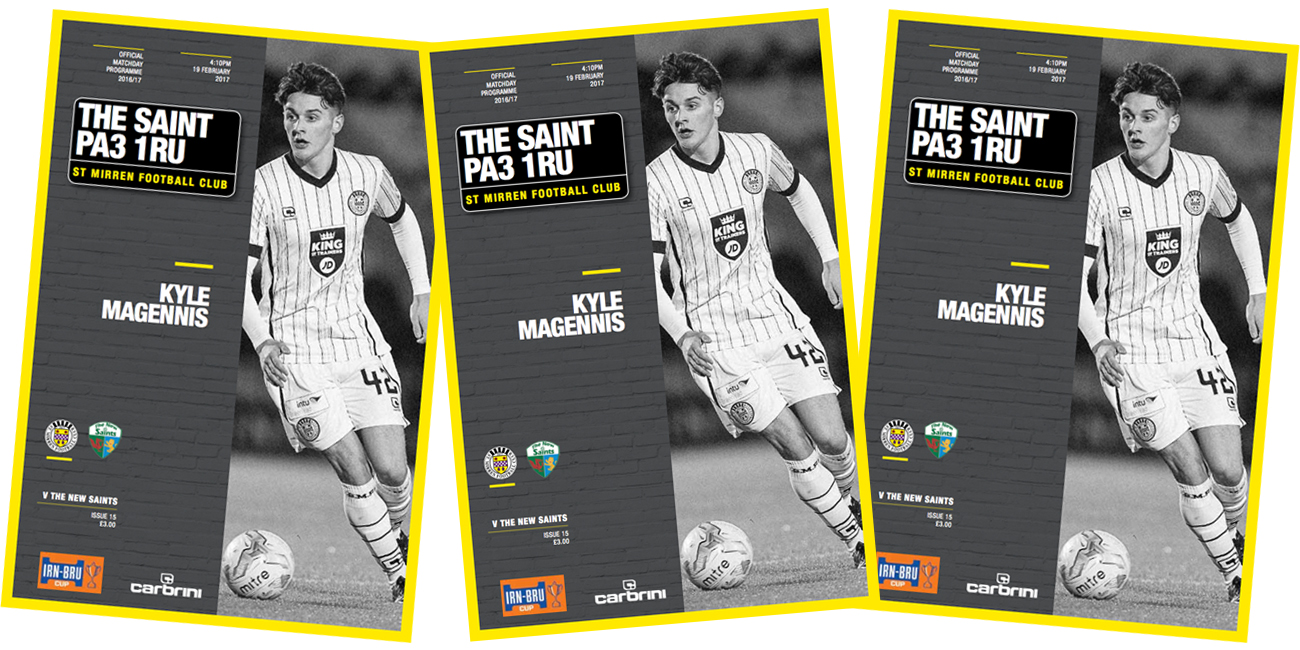 Match Day Programme: St Mirren vs The New Saints (19th Feb)