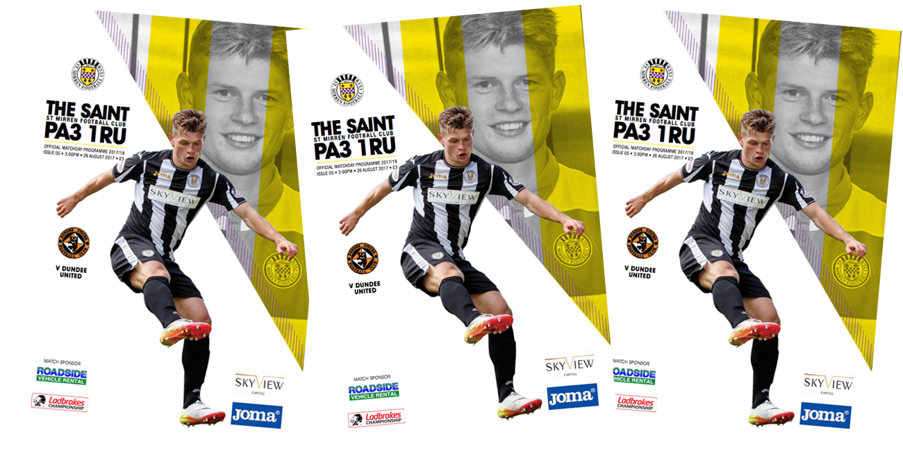 Match Day Programme: St Mirren vs Dundee United (26th Aug)