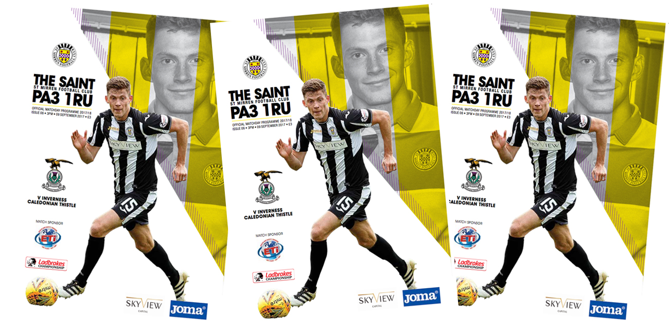 Match Day Programme: St Mirren vs Inverness CT (9th Sep)