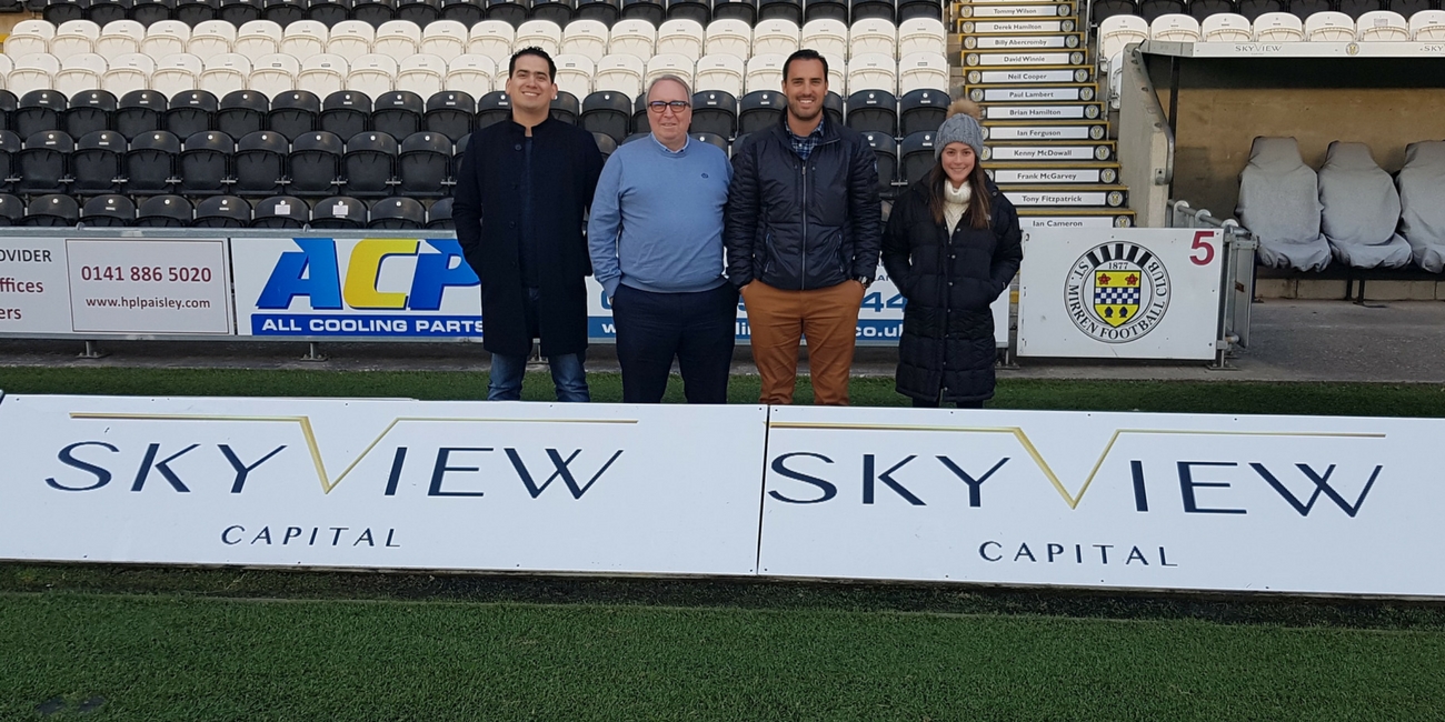 Skyview Capital visit Paisley 2021 Stadium