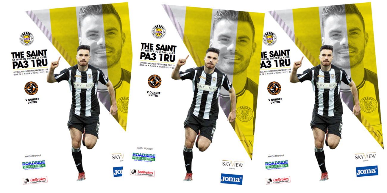 Match Day Programme: St Mirren vs Dundee United (29th Dec)