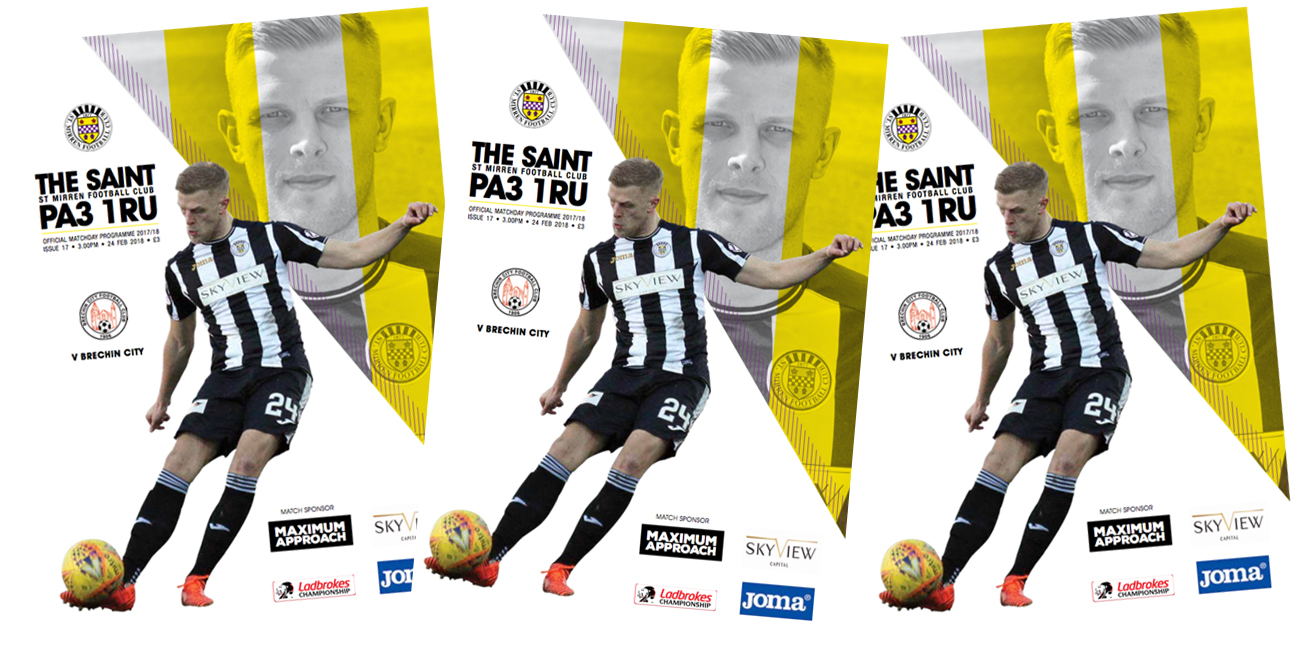 Match Day Programme: St Mirren vs Brechin City (24th Feb)