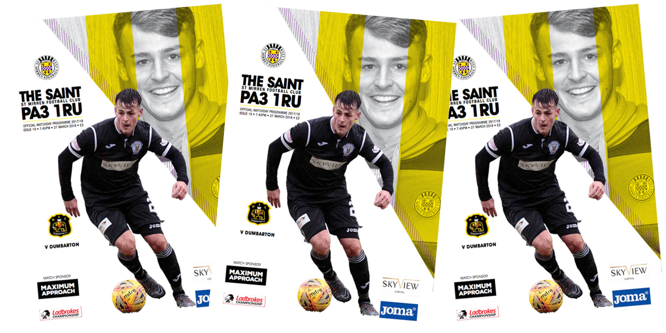 Match Day Programme: St Mirren vs Dumbarton (27th Mar)