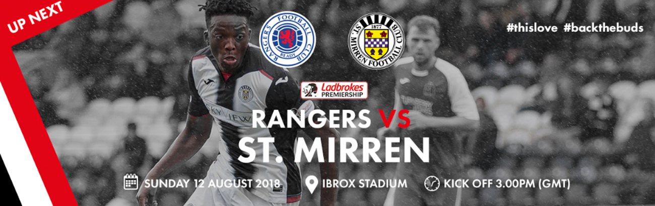 Matchday Info: Rangers vs St Mirren (12th Aug)