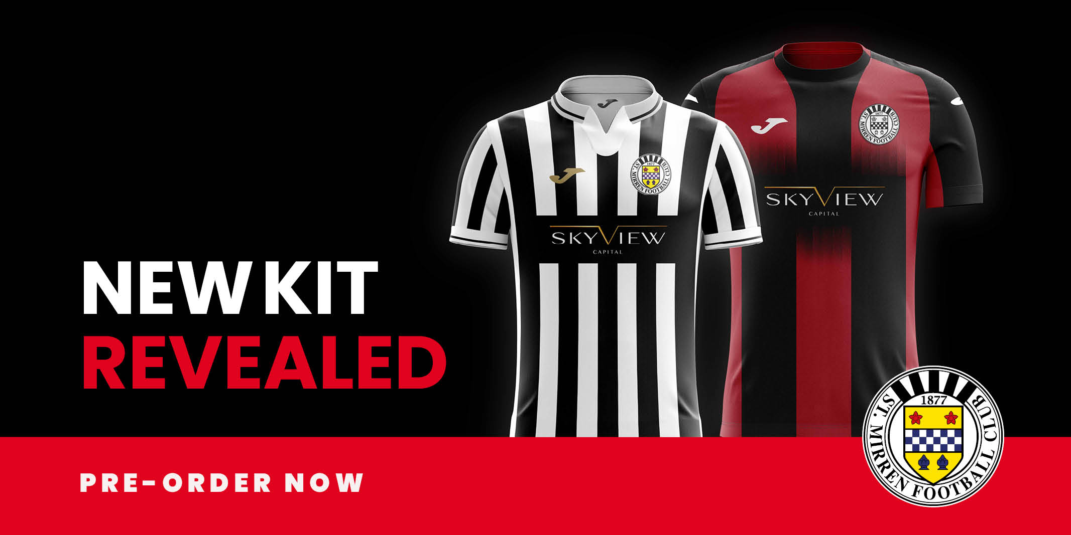 St Mirren 2020/21 home and away kits 