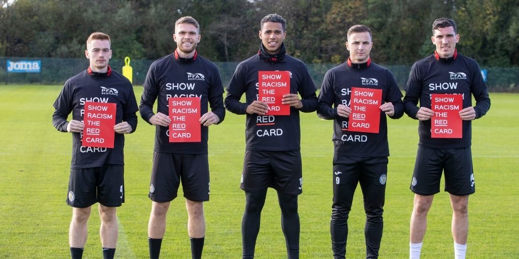 St Mirren Supports Show Racism the Red Card