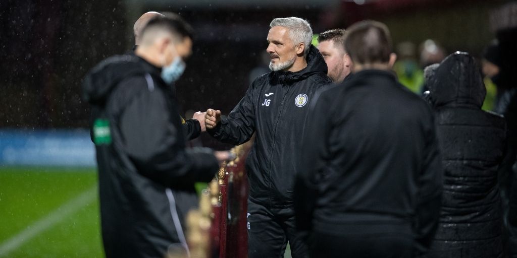 Jim Goodwin delighted with Saints' performance at Motherwell