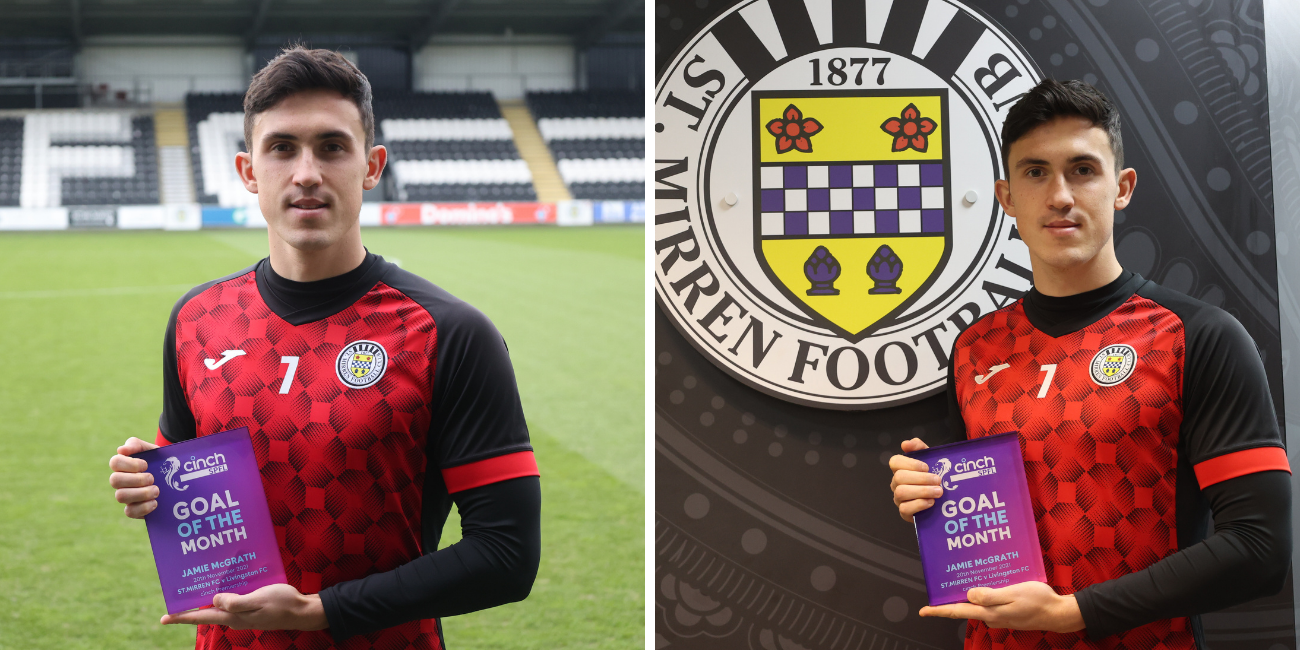 Jamie McGrath wins cinch SPFL Goal of the Month