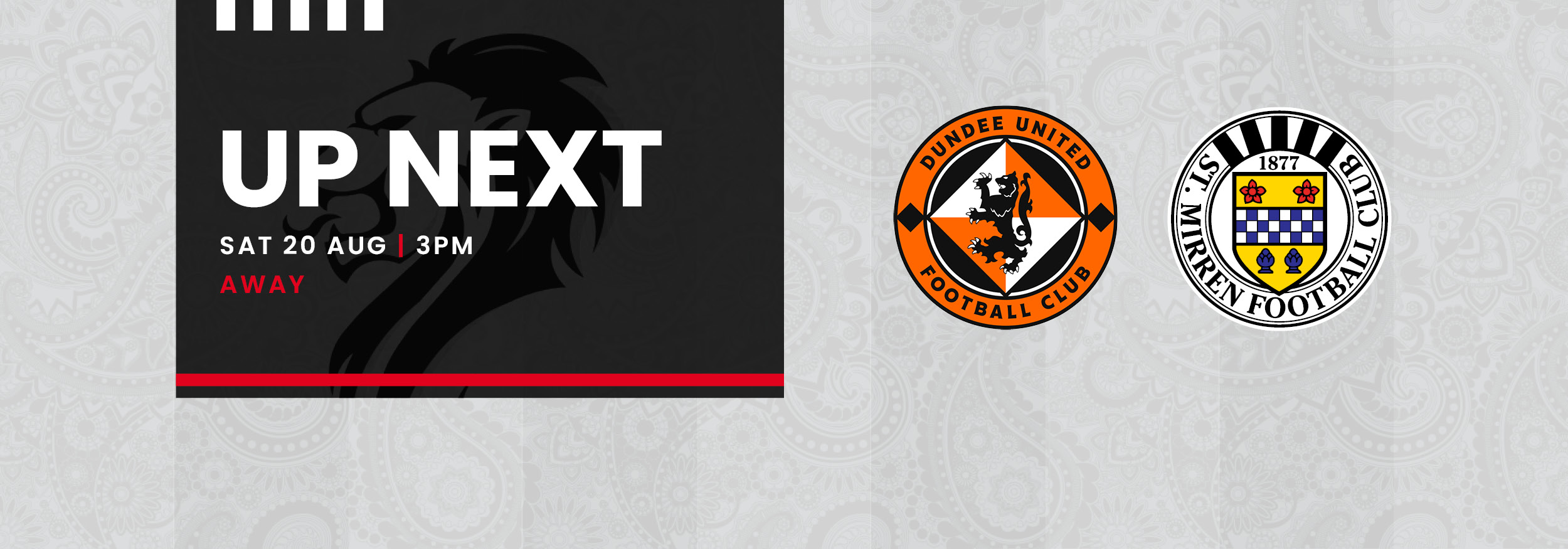 Up Next: Dundee United v St Mirren (20th Aug)