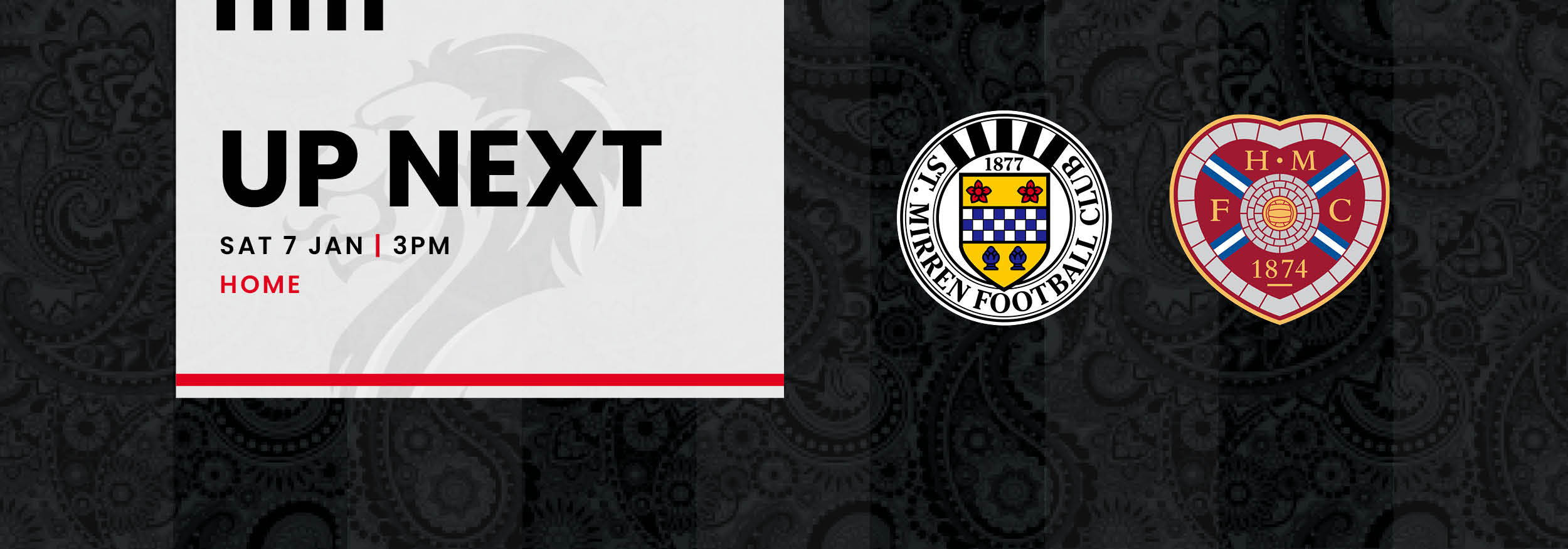 Up Next: St Mirren v Hearts (7th Jan)