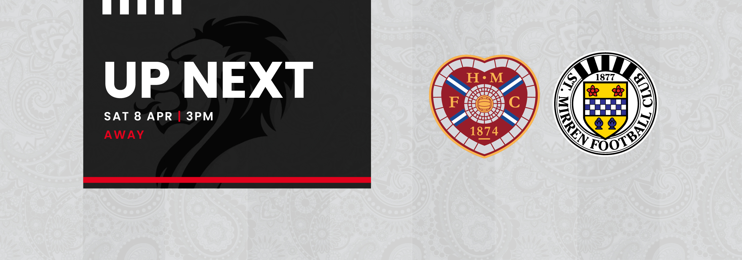 Up Next: Hearts v St Mirren (8th Apr)