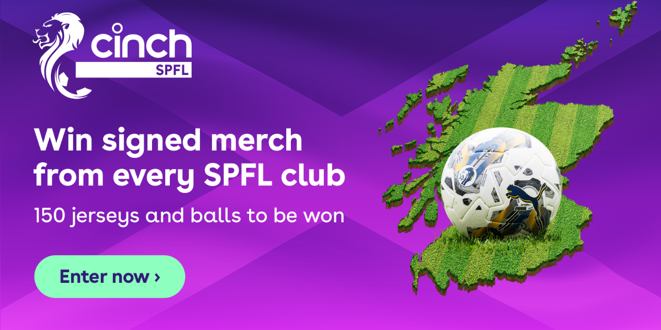 Win a signed jersey and ball from your favourite SPFL club