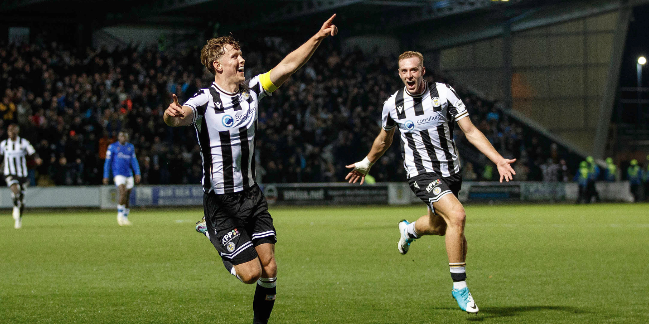 Mark O'Hara and Killian Phillips celebrate