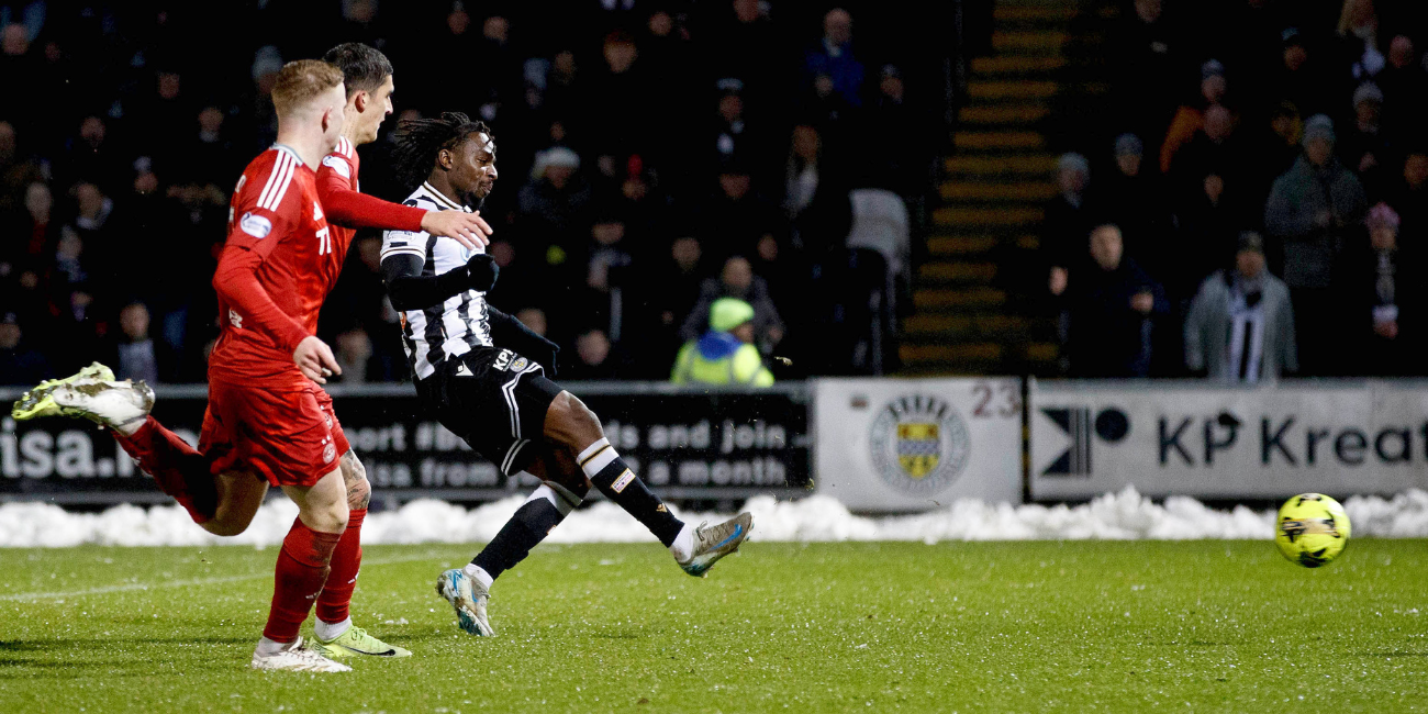 Toyosi Olusanya opens the scoring for Saints