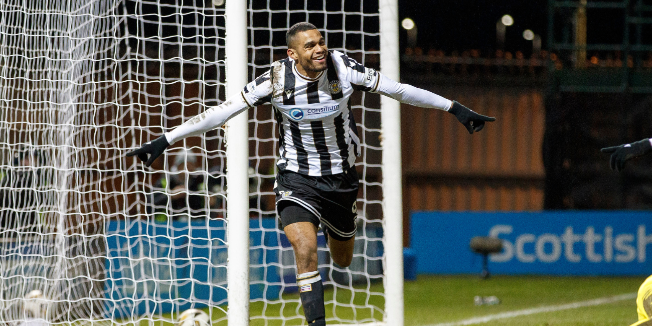 Mikael Mandron celebrates goal against Hearts