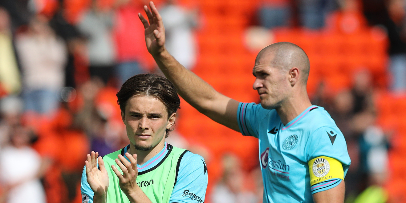 Fraser Taylor and Alex Gogic applaud support