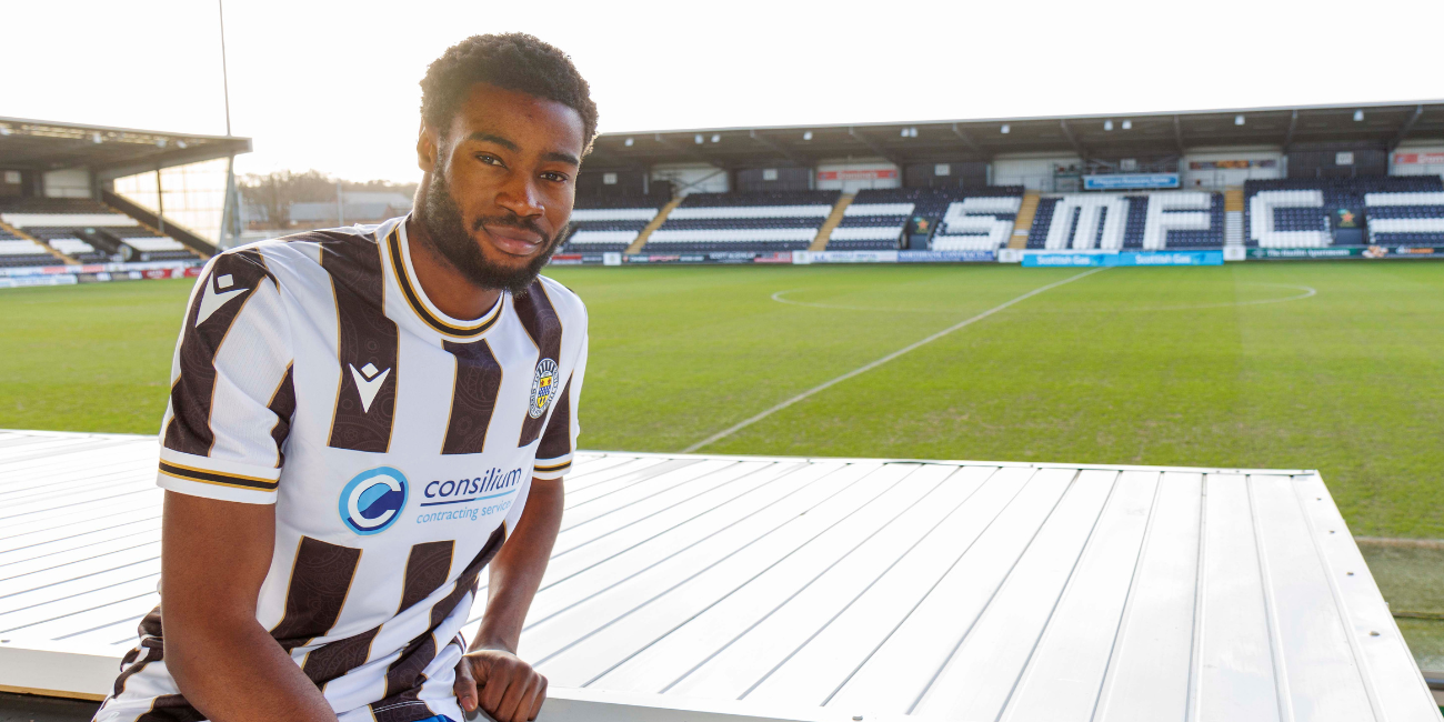 Ryan Alebiosu poses at The SMiSA Stadium