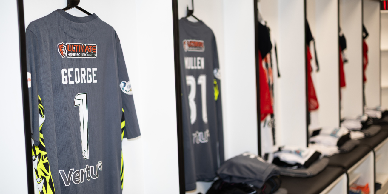 Shamal George goalkeeper shirt