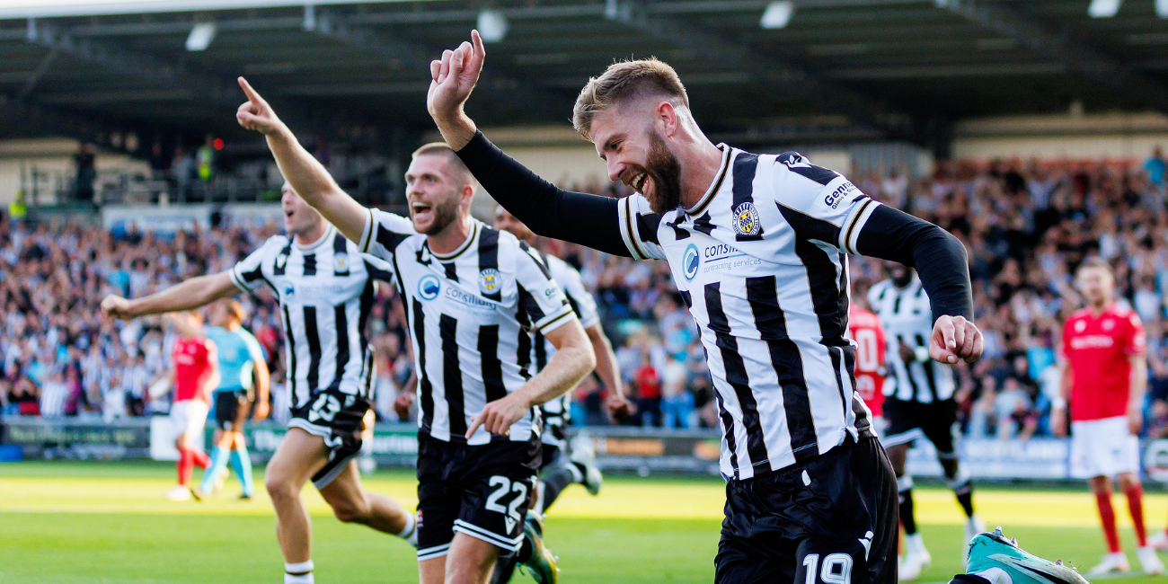 Shaun Rooney celebrates goal against Valur (Image: Kenny Ramsay)