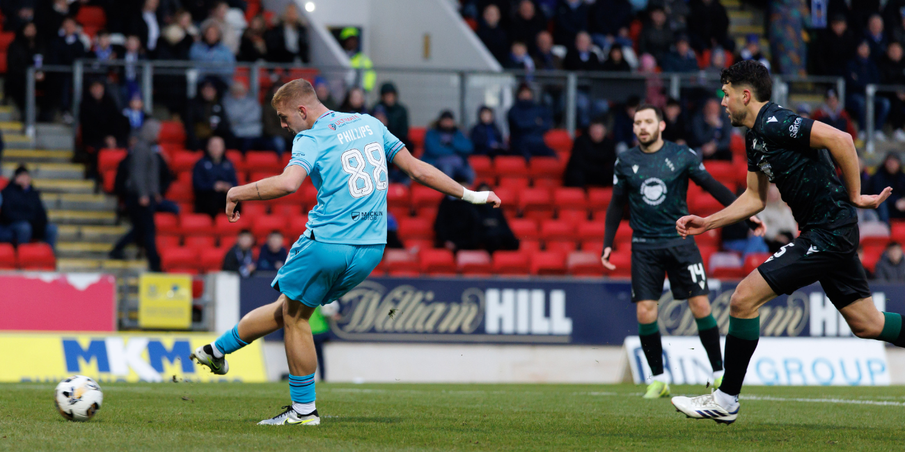 Killian Phillips scores against St Johnstone