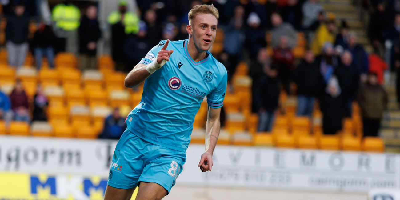 Killian Phillips celebrates our opener (Image: Willie Vass)