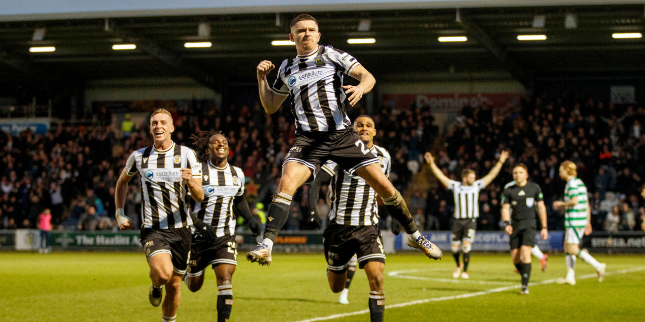 Declan John celebrates after his first goal for the club drew us level