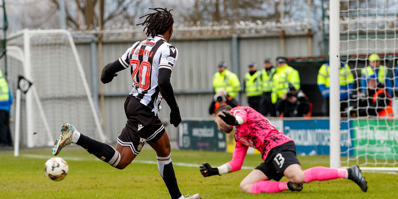 Olusanya came close to opening the scoring on 53 minutes