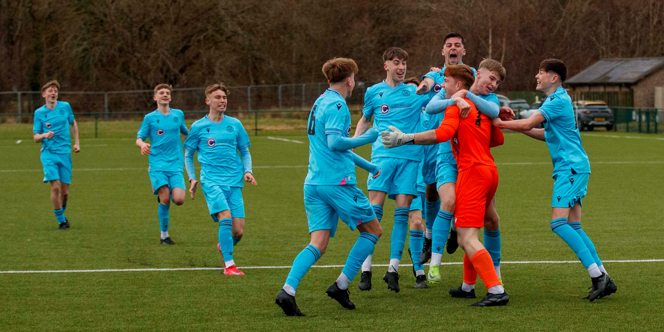 St Mirren U18s celebrate penalty shoot-out win