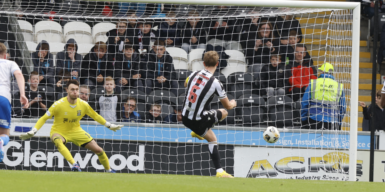 Mark O'Hara scores from the penalty spot